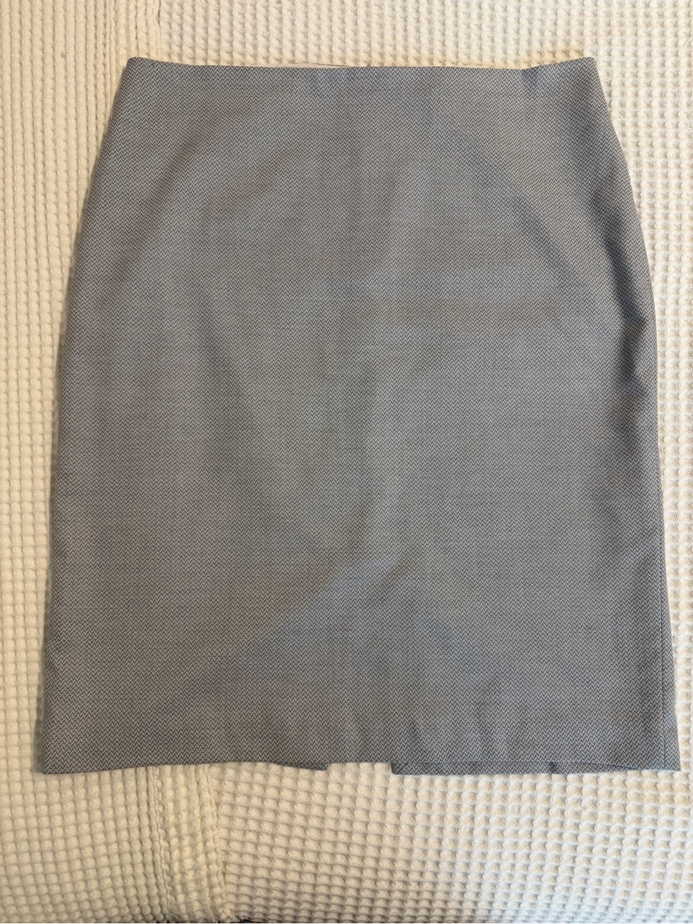 White House Black Market Grey Textured Pencil Skirt